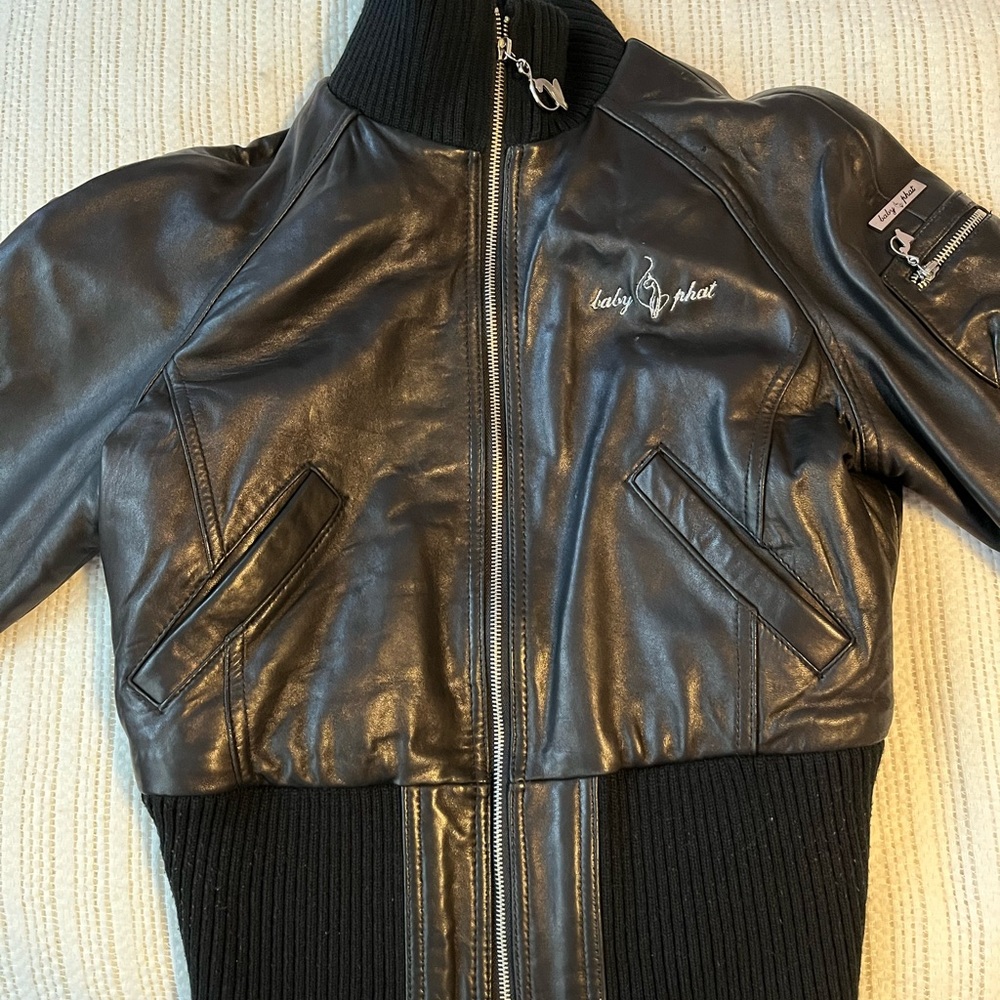 Baby Phat Leather Jacket Size Large